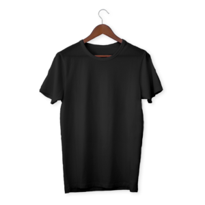 Black Color Cotton T-Shirt For Men