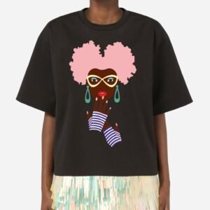 Minimalist Painted African Girl T-Shirt