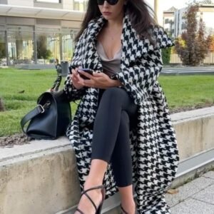 Houndstooth Winter Coat OFELIA